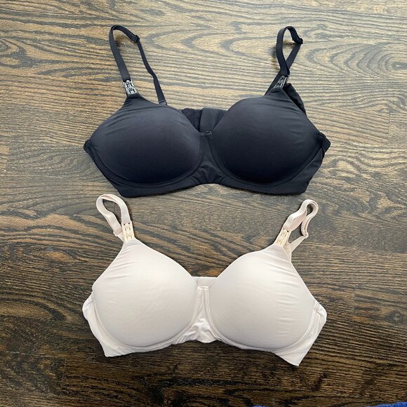 Nursing & Pumping Bra Set Size 36B - Simple Wishes - nude & black - Picture 1 of 15